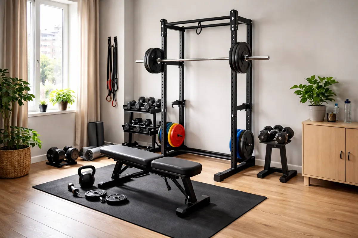 Quel matériel de musculation pour un home gym dans un petit espace ?